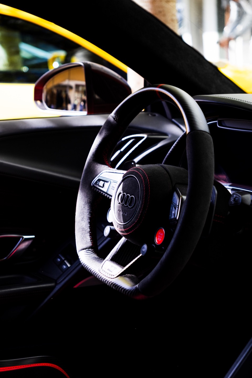 Detailaufnahme eines Audi Innenraums